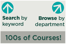 search and browse 100s of courses